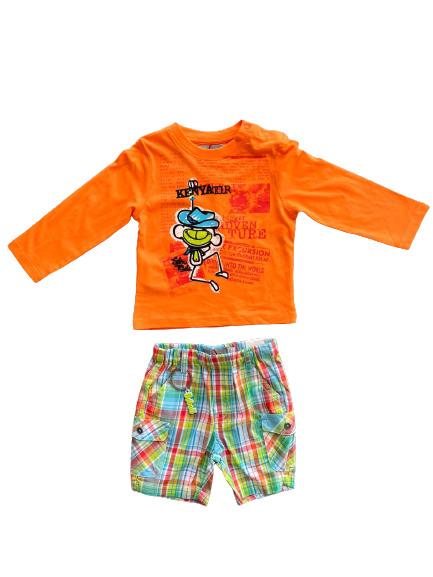 Set berm plaid tshirt Adventure