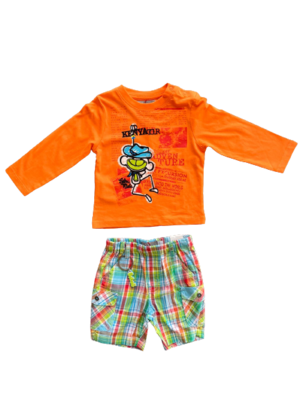 Set berm plaid tshirt Adventure