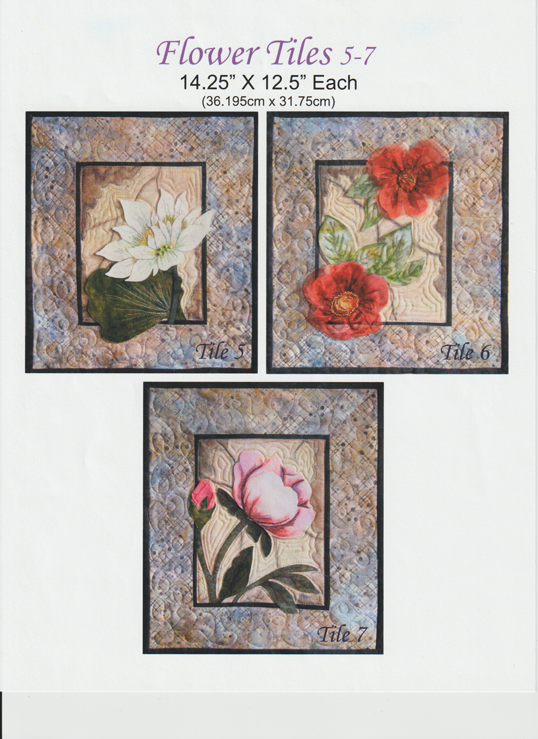 Flower Tiles 5-7