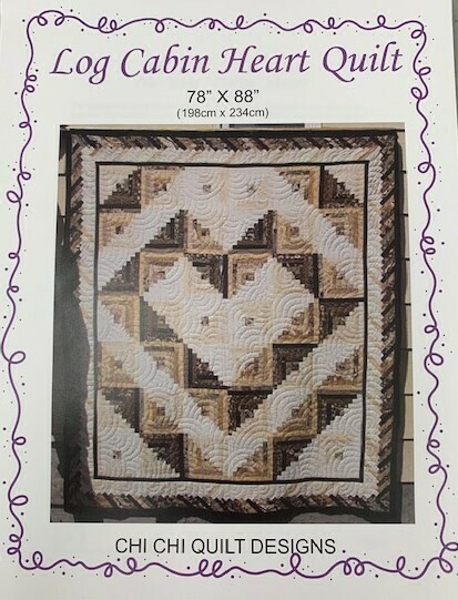 Log Cabin Heart Quilt