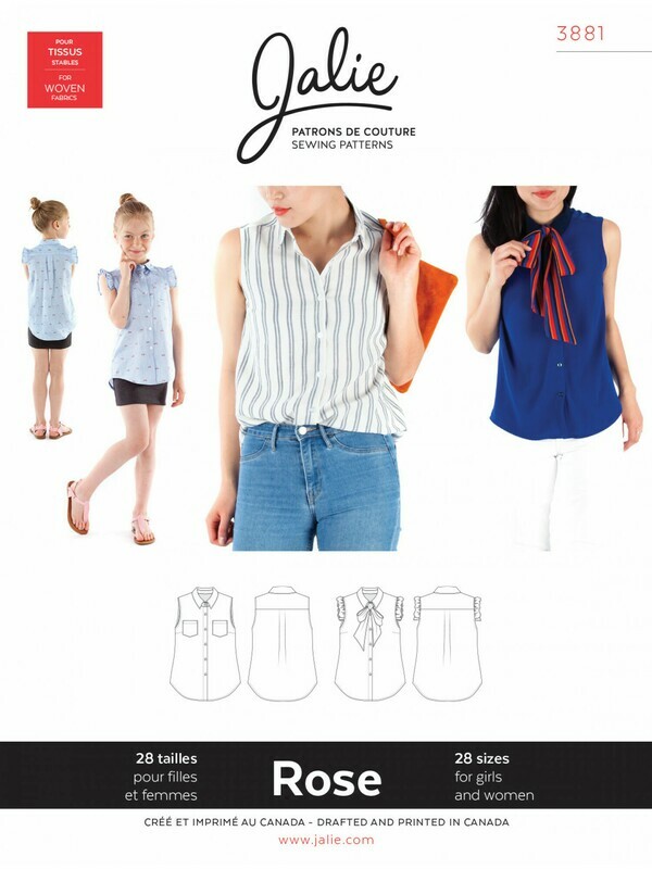 Rose Sleeveless Button-down