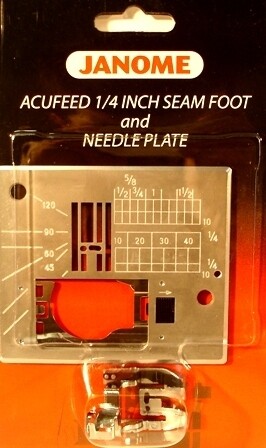 JANOME ACUFEED 1/4 INCH FOOT WITH PLATE