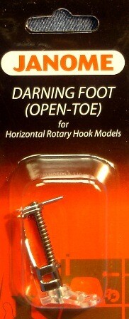 JANOME DARNING FOOT OPEN TOE