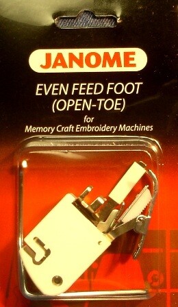 Even Feed Foot (Open Toe) for Memory craft machines