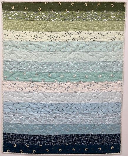 Over the Moon Strip Quilt - Flannel