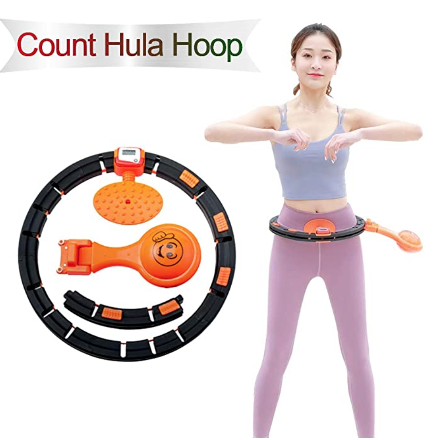 Smart Count Hula Hoop, 360 ° Rotating Fat Burning, Thin Waist Slimming Hula Hoop. Hula Hoop Kit.with Colorful LED Lights Setting and Smart Counter,Adjustable Hula Hoop Belt Size FOB $4.5