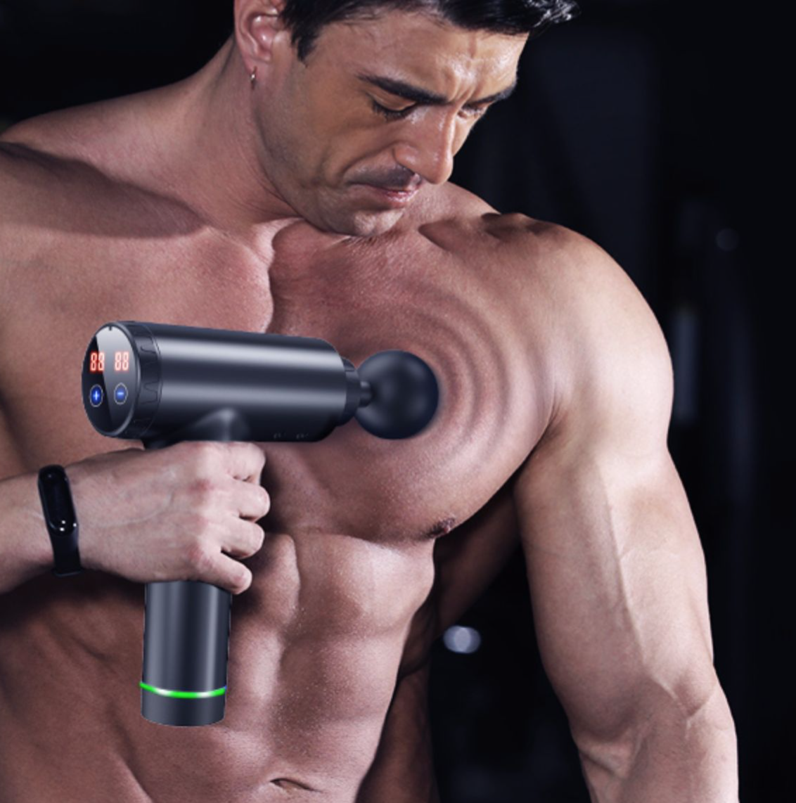 Fascia massage gun High frequency Massager Fitness Deep muscle relaxation Waist body Back Health massage Muscle Pain Slimming FOB$25