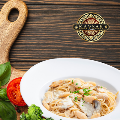 CREAMY CHICKEN AND MUSHROOM PASTA