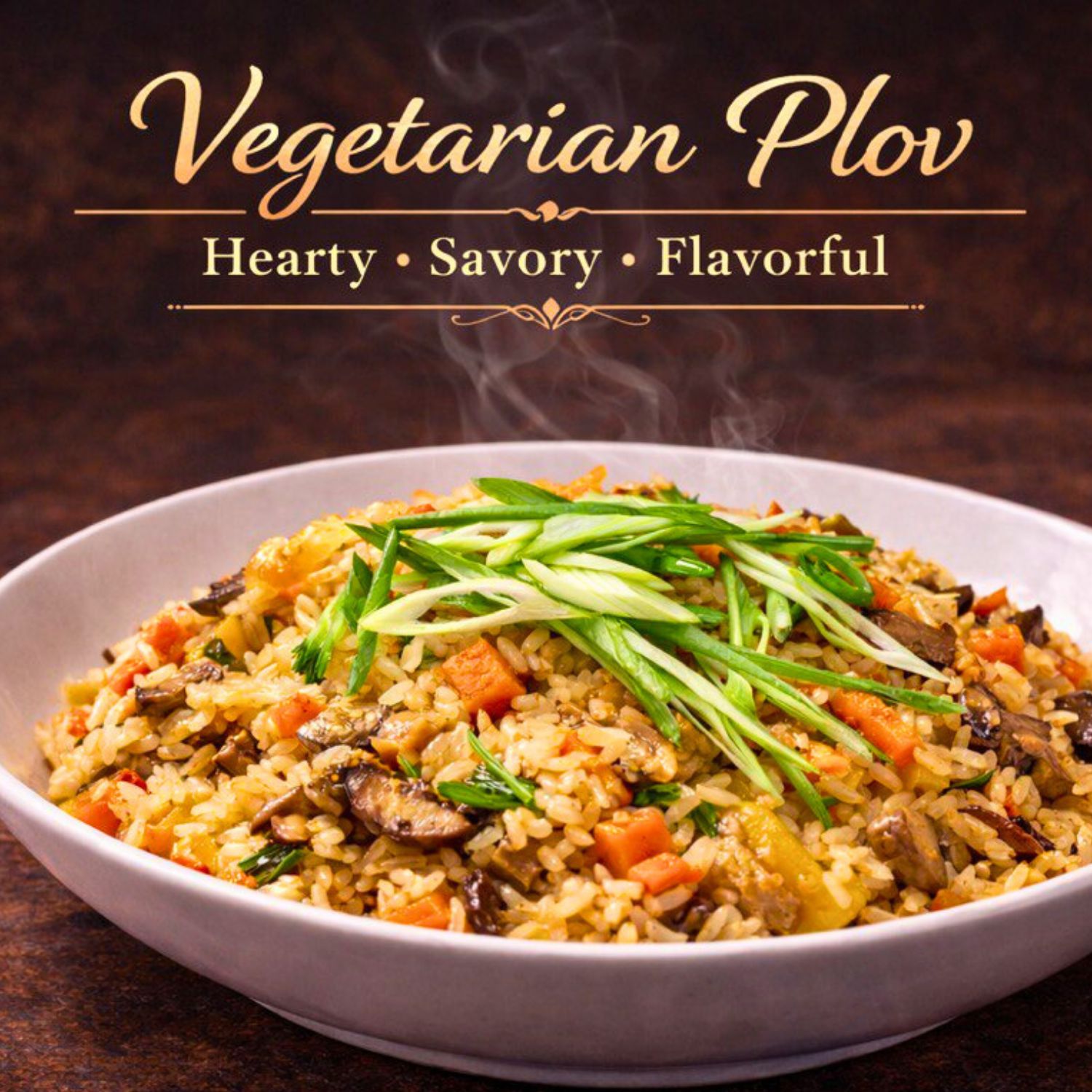 VEGETARIAN PLOV WITH MUSHROOMS