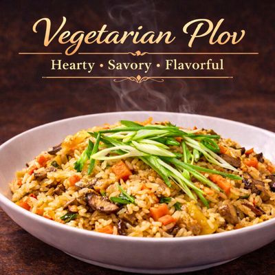 VEGETARIAN PLOV WITH MUSHROOMS