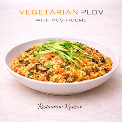 VEGETARIAN PLOV WITH MUSHROOMS