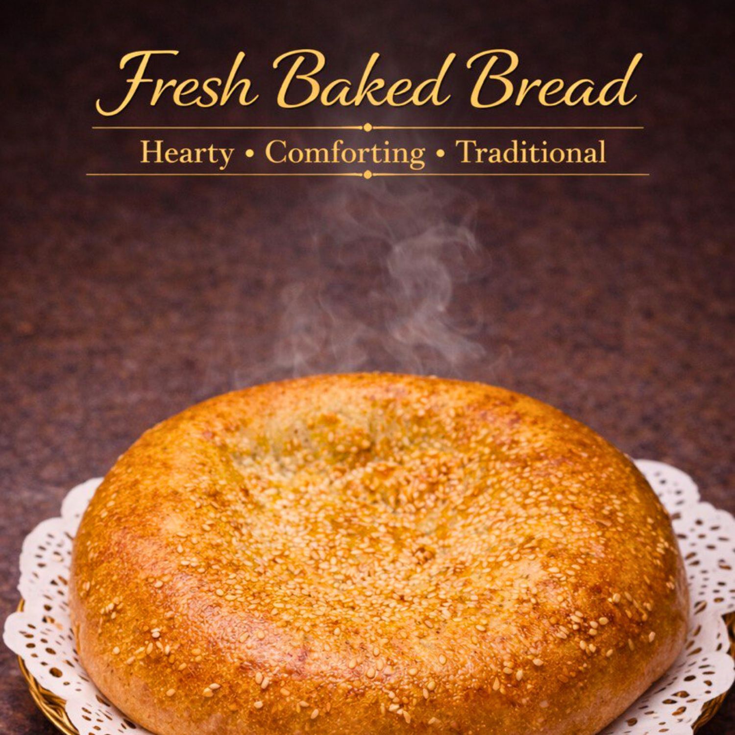 UZBEK LARGE HOMEMADE BREAD