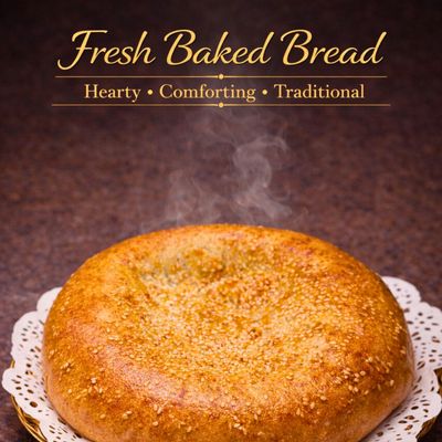 UZBEK LARGE HOMEMADE BREAD