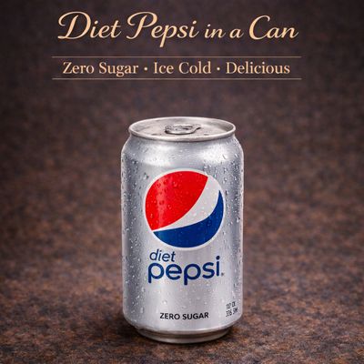Diet Pepsi in a Can