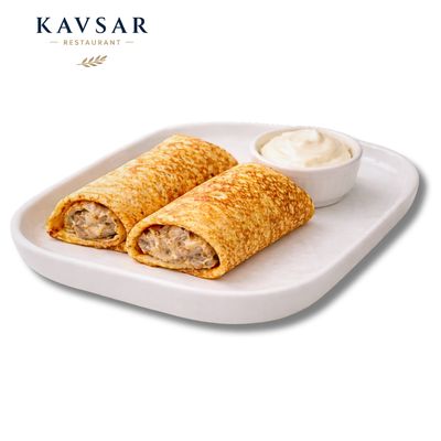 Vegetarian Stuffed Crepes (2 pcs)