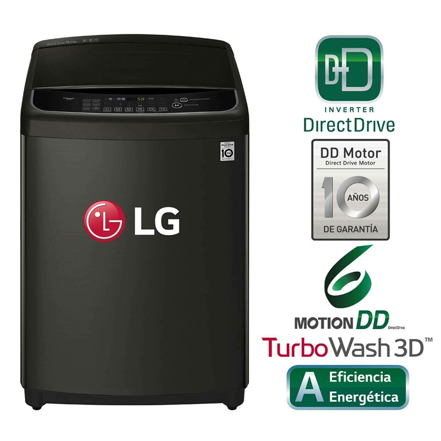 Lavadora 19Kg WT19BSS6H con TurboWash3D