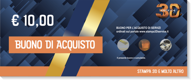 buono per acquisto servizi € 10,00