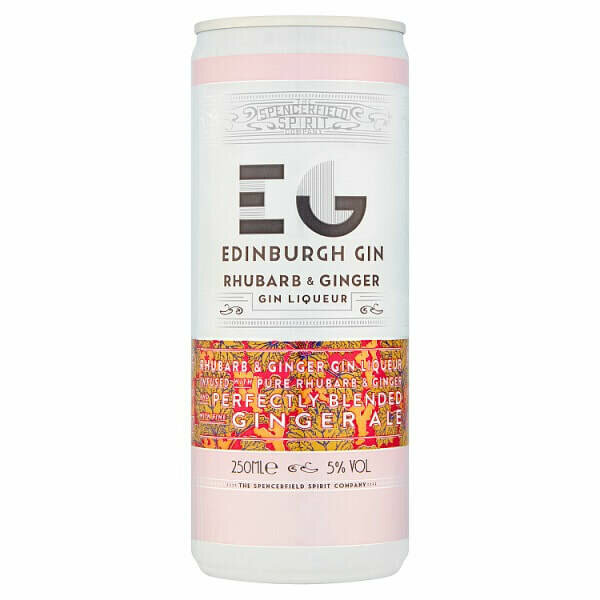 Edinburgh Gin Rhubarb & Ginger Gin Liqueur 250ml Can