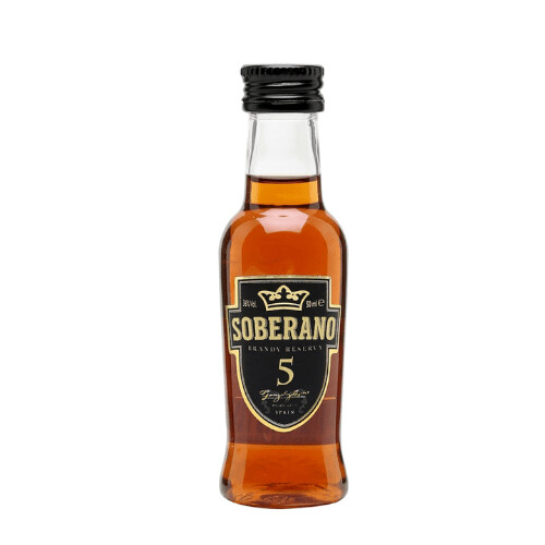 Soberano 5 Reserva Spanish Brandy Miniature