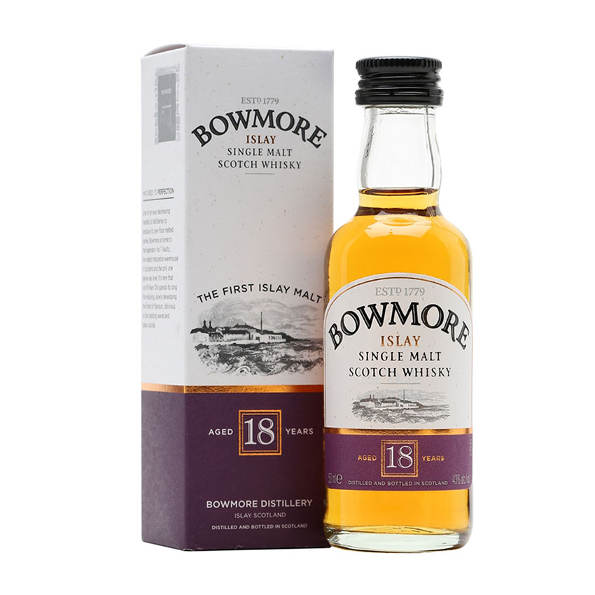 Bowmore 18yr Old Whisky Miniature