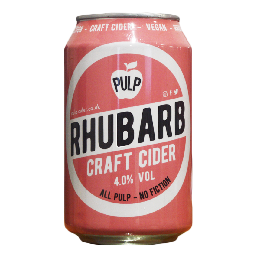 Pulp Rhubarb Cider Can