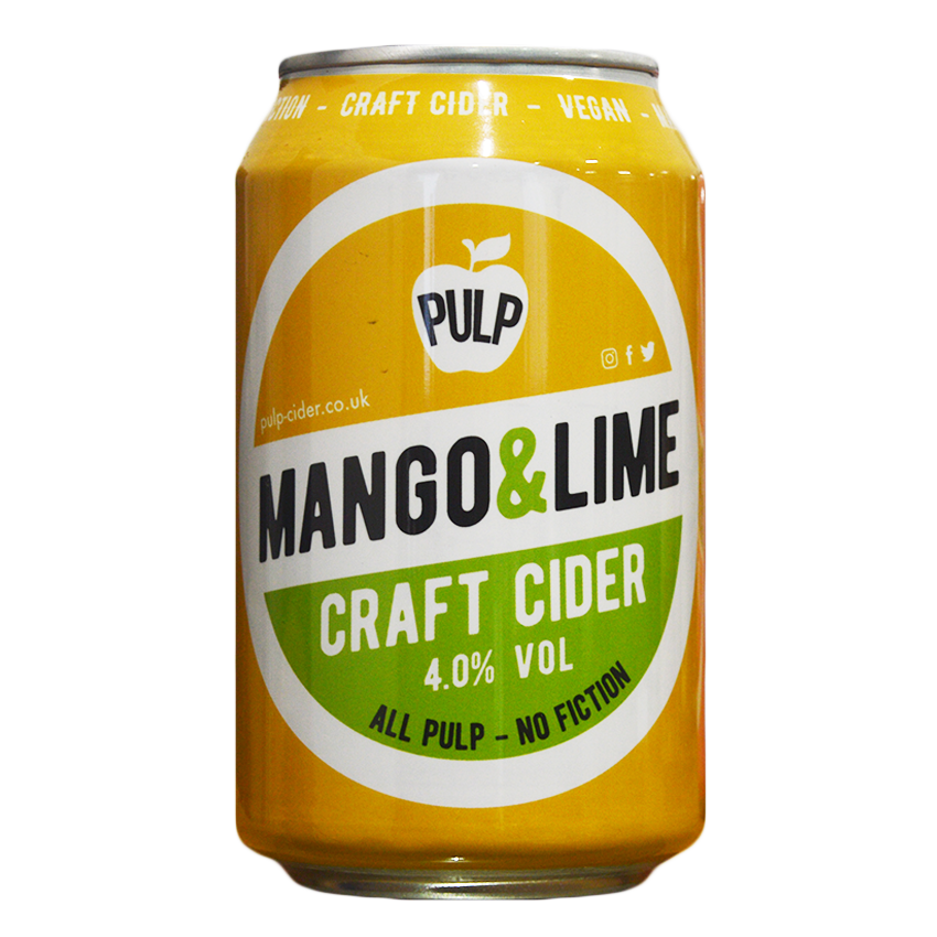 Pulp Mango & Lime Cider Can Pulp Mango & Lime Cider Can