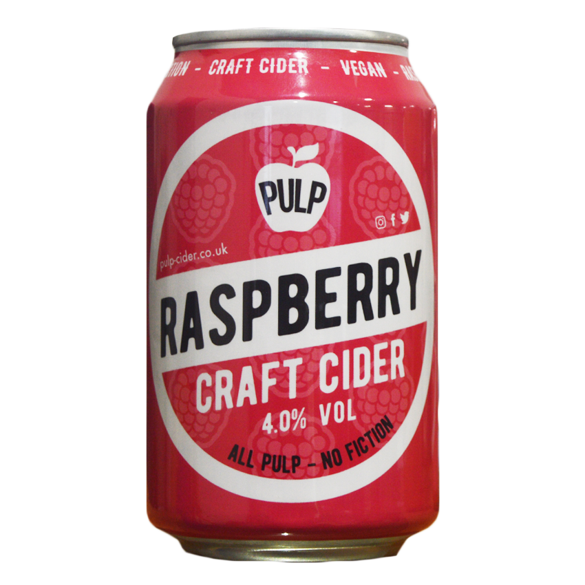 Pulp Raspberry Cider Can