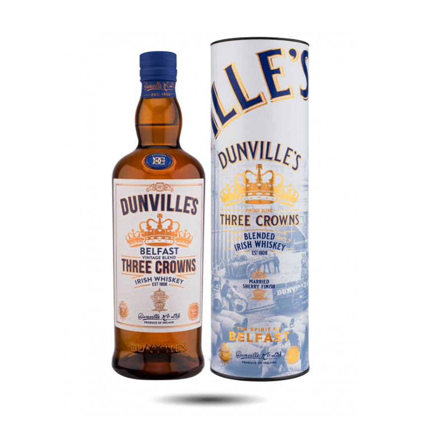 Dunvilles Three Crowns Sherry Finish Irish Whiskey