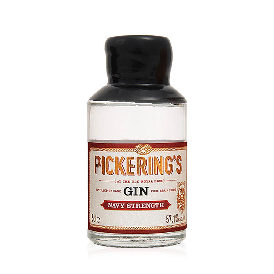 Pickerings Navy Strength Gin Black Top Miniature Pickerings Navy Strength Gin Black Top Miniature