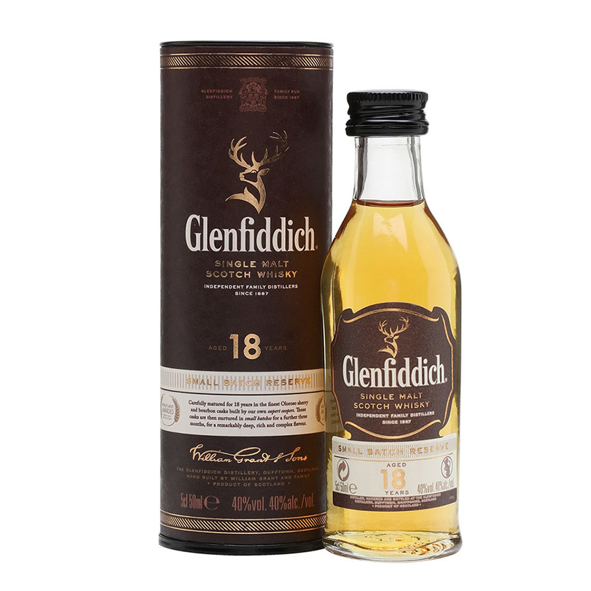 Glenfiddich 18yr Old Small Batch Reserve Whisky Miniature Glenfiddich 18yr Old Small Batch Reserve Whisky Miniature