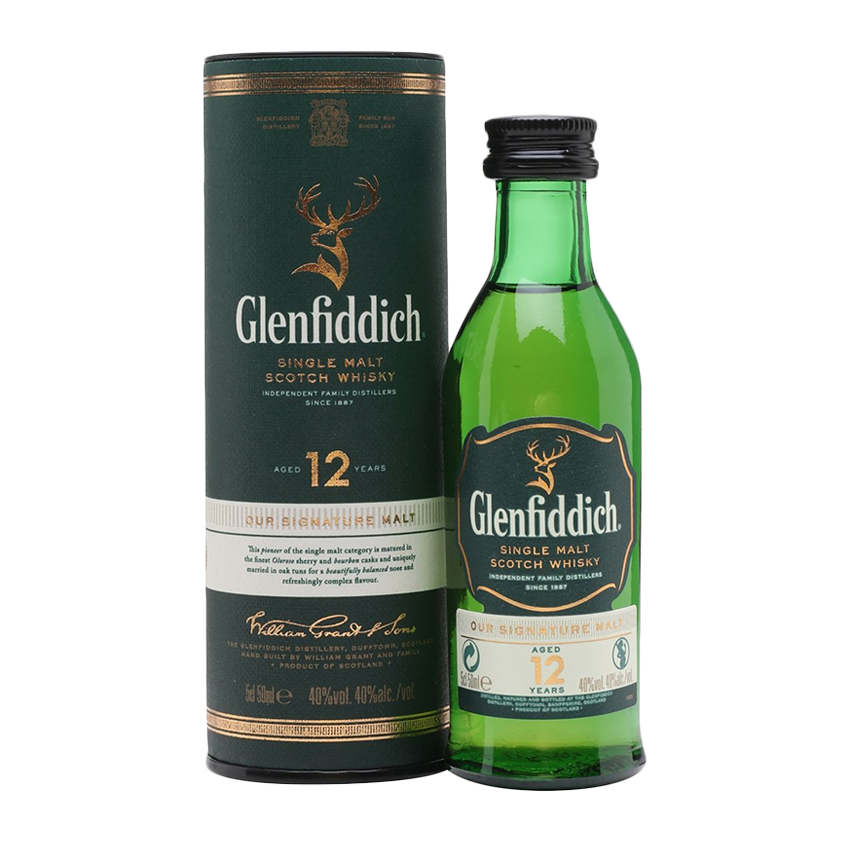 Glenfiddich 12yr Old Whisky Miniature