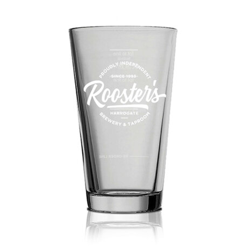 Roosters Two Thirds Straight Glass