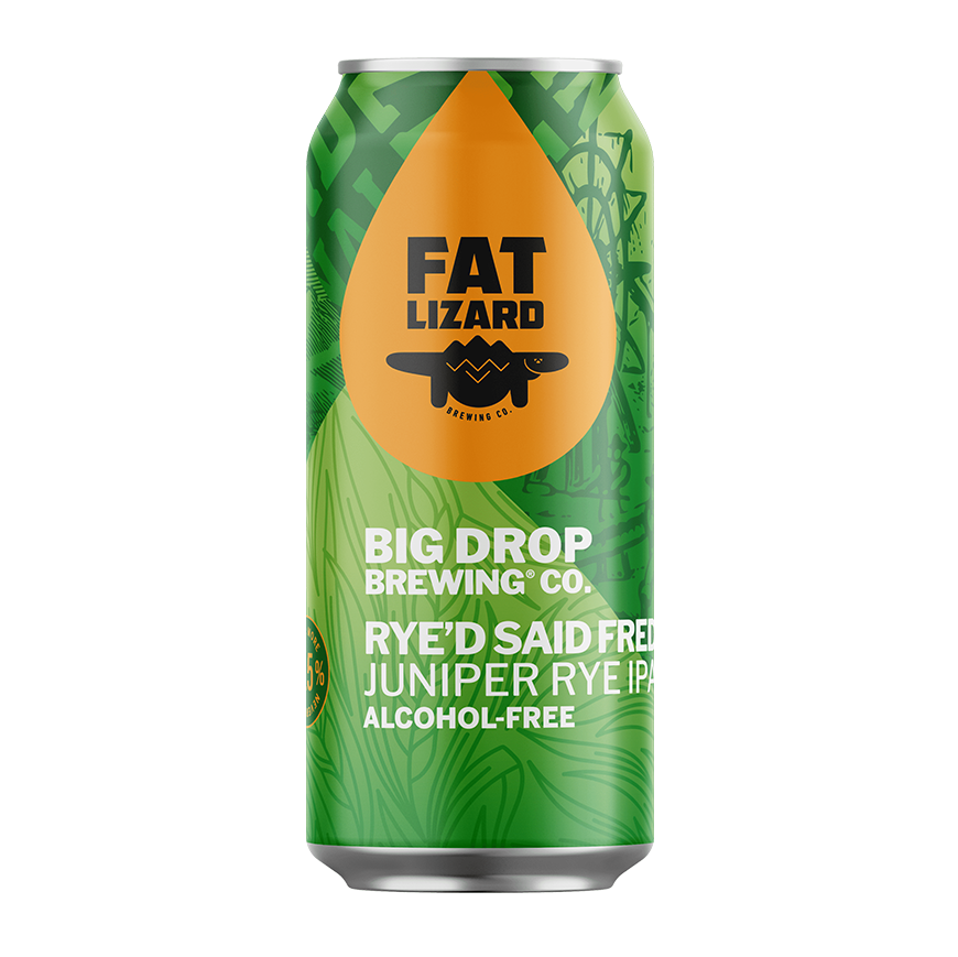 Big Drop x Fat Lizard Rye'd Said Fred Alcohol Free Rye IPA
