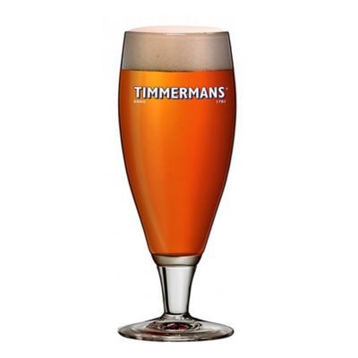 Timmermans White Pint Glass