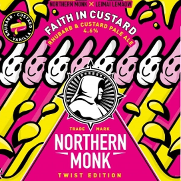Northern Monk Faith In Custard Rhubarb and Custard Pale Ale KEG (1.5 or 4 Pints)