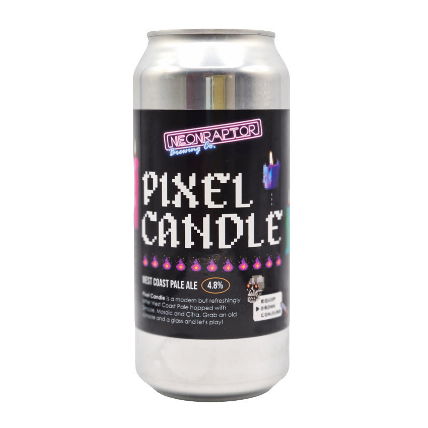 Neon Raptor Pixel Candle WC Pale Ale