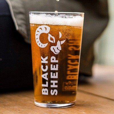 Black Sheep Logo Straight Pint Glass