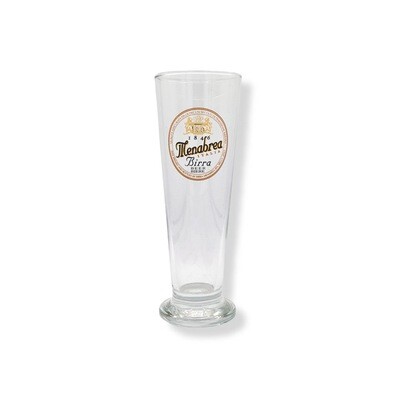 Menabrea Half Pint Glass Gold Logo