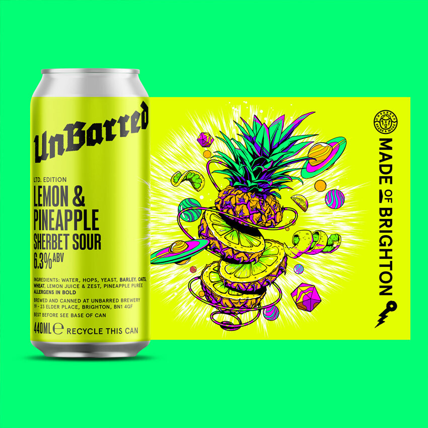 UnBarred Lemon and Pineapple Sour