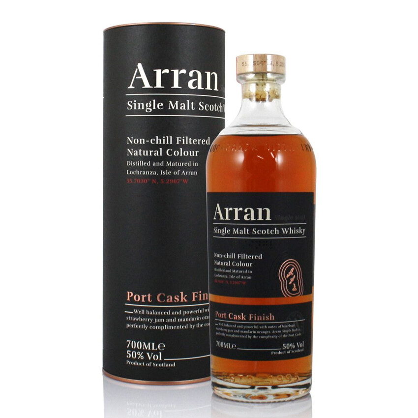 Arran Single Malt Scotch Whisky Port Cask Finish