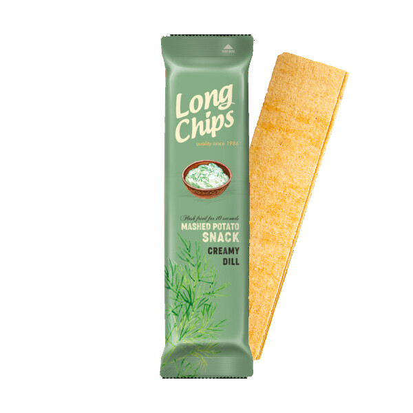 Pernes Long Chips Sour Cream and Dill Flavour