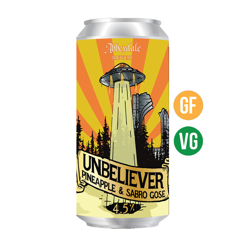 Abbeydale Unbeliever GF Pineapple and Sabro Gose