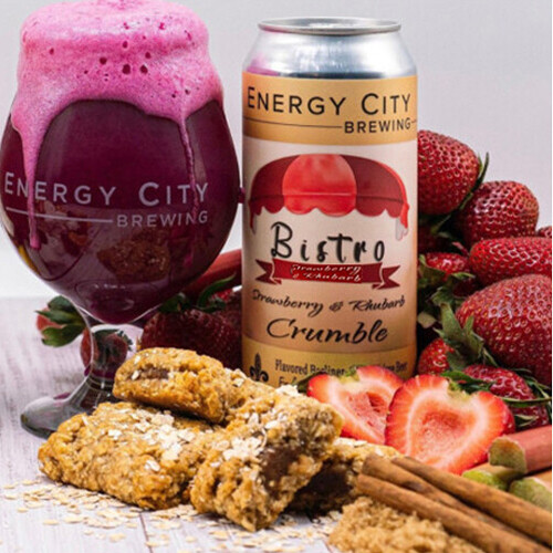 Energy City Bistro Strawberry and Rhubarb Crumble Sour