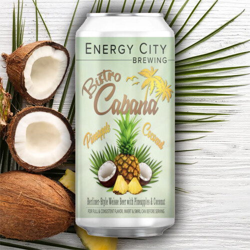 Energy City Bistro Cabana Pineapple and Coconut Sour