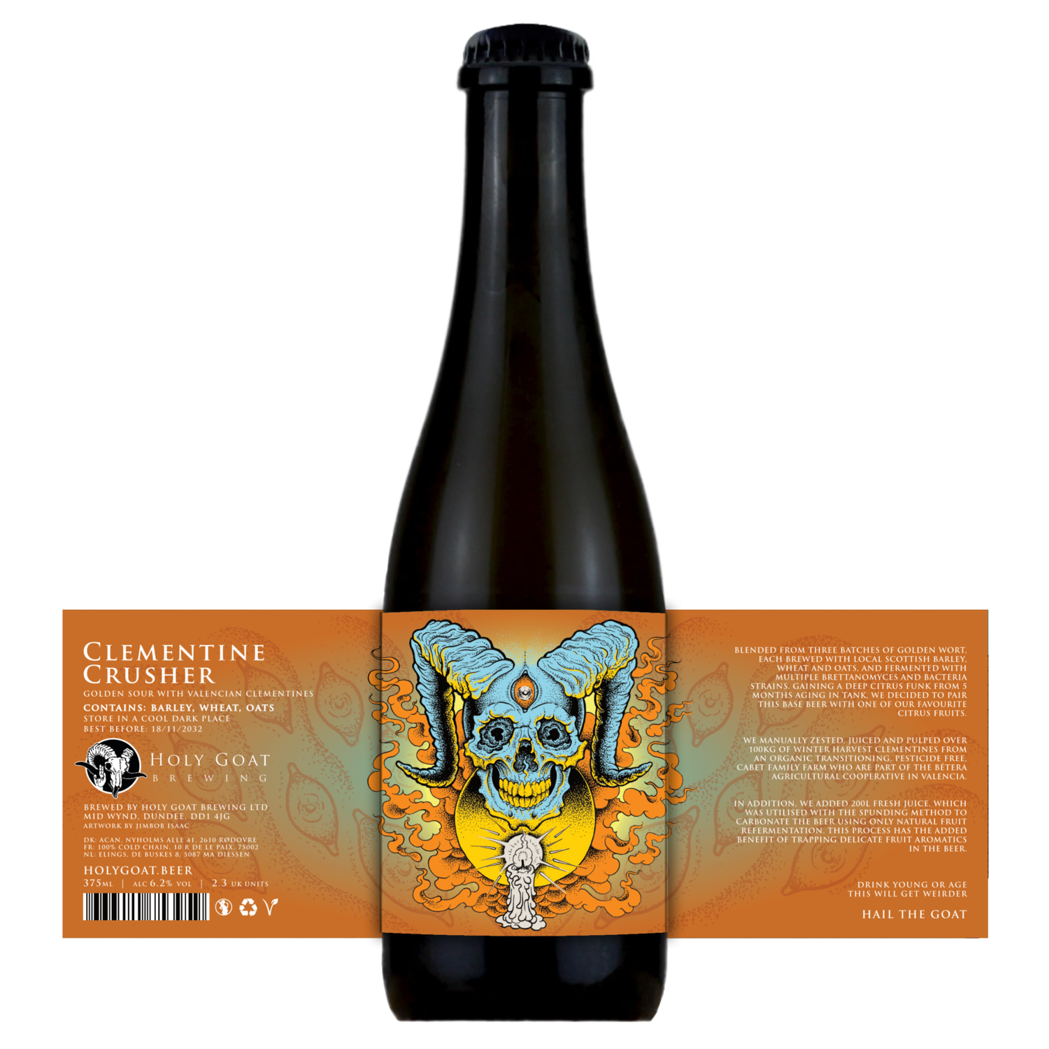 Holy Goat Clementine Crusher Golden Sour