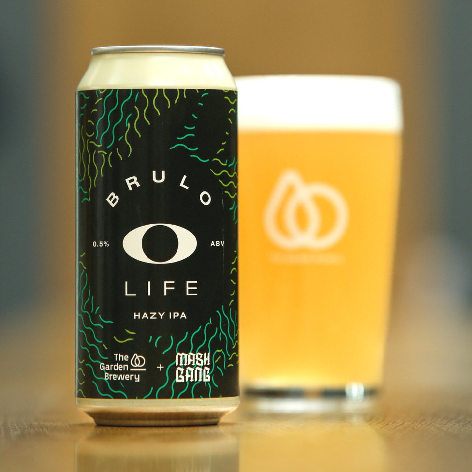 Brulo X The Garden X Mash Gang LIFE Low Alcohol Hazy IPA