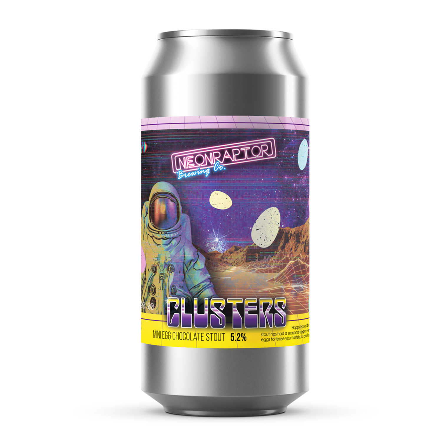 Neon Raptor Clusters Mini Egg Chocolate Stout