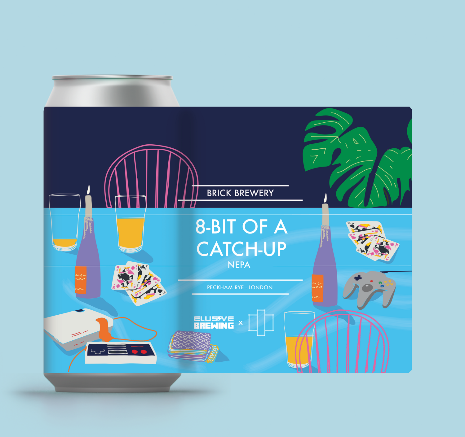 Elusive x Brick 8-Bit Of A Catch Up NE Pale Ale