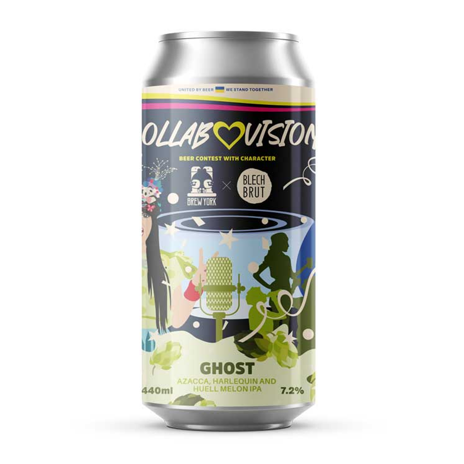 Brew York x Blech Brut Collabovision Ghost IPA