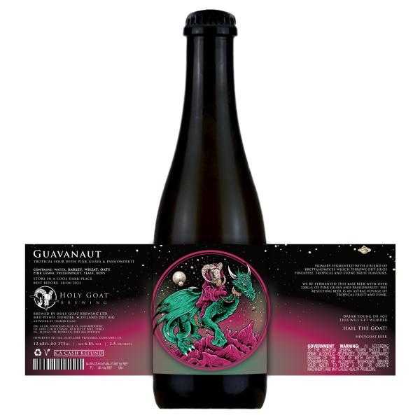 Holy Goat Guavanaut Tropical Sour with Pink Guava and Passionfruit Holy Goat Guavanaut Tropical Sour with Pink Guava and Passionfruit